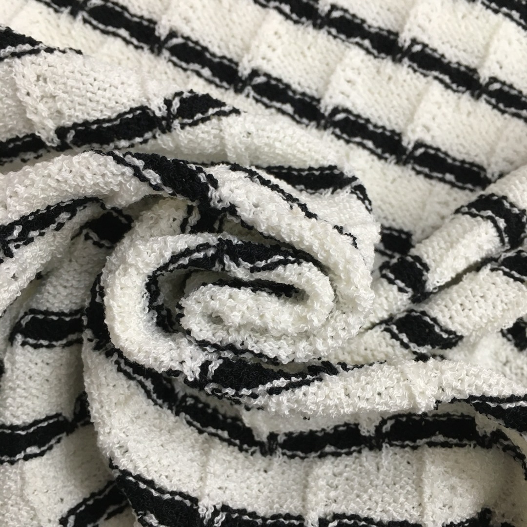 CHANE25SS embroidered striped knit vest dress