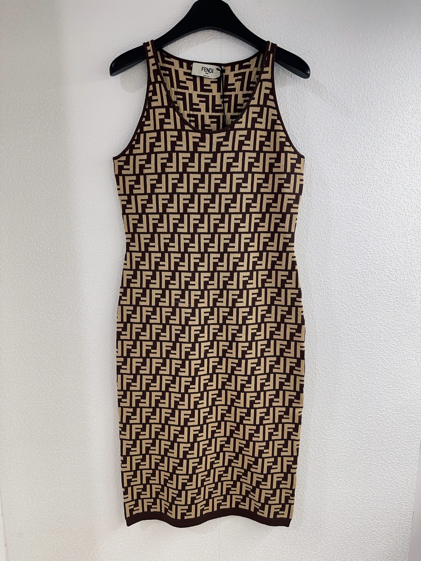 FEND25SS Jacquard Knit Vest Skirt