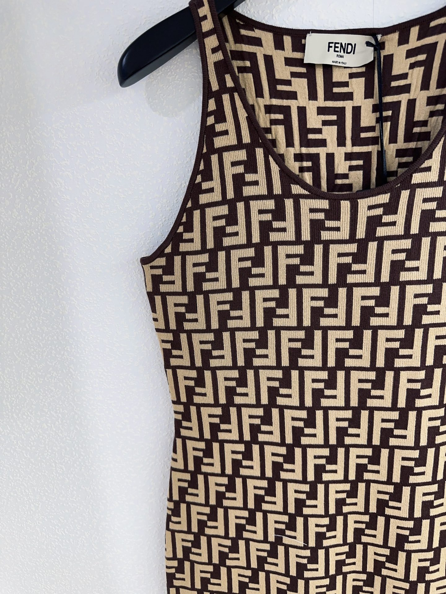 FEND25SS Jacquard Knit Vest Skirt