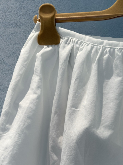 MIU25SS pleated lace bustier skirt