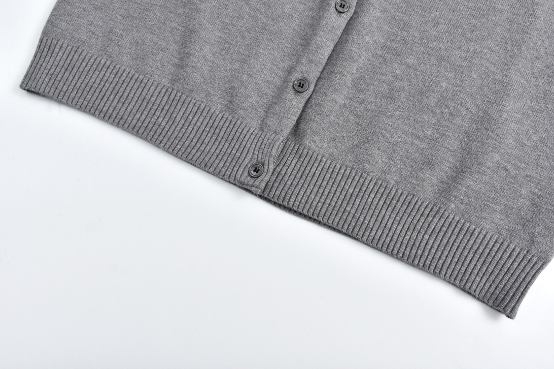 MIU Monogrammed Cashmere Cardigan