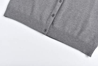 MIU Monogrammed Cashmere Cardigan