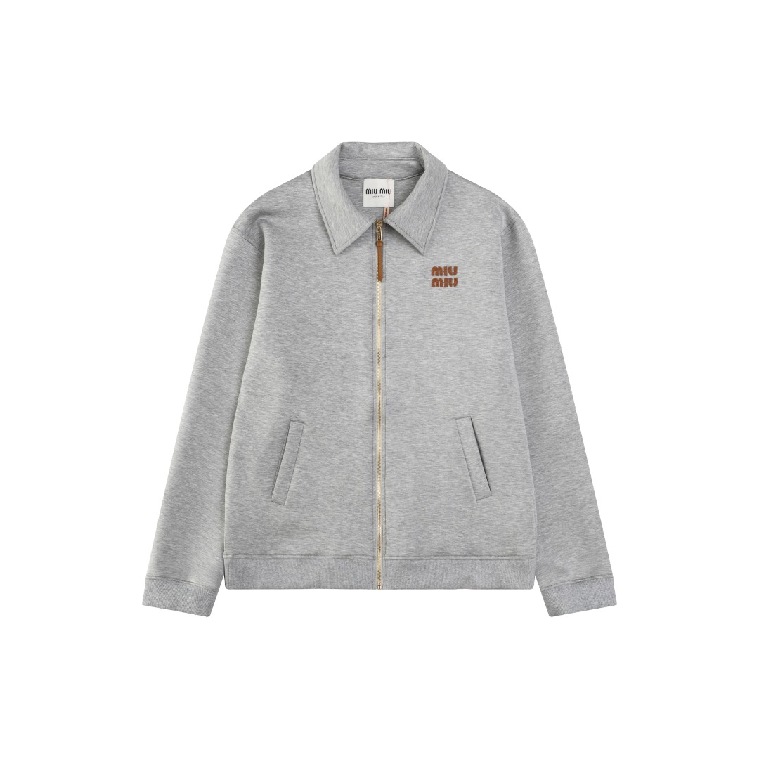 MIU Grey Space Cotton Jacket