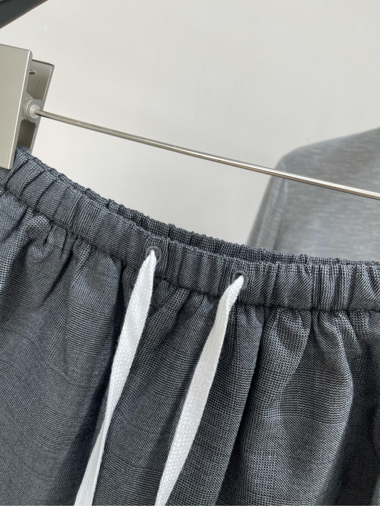 Miu Gray Checkered Shorts