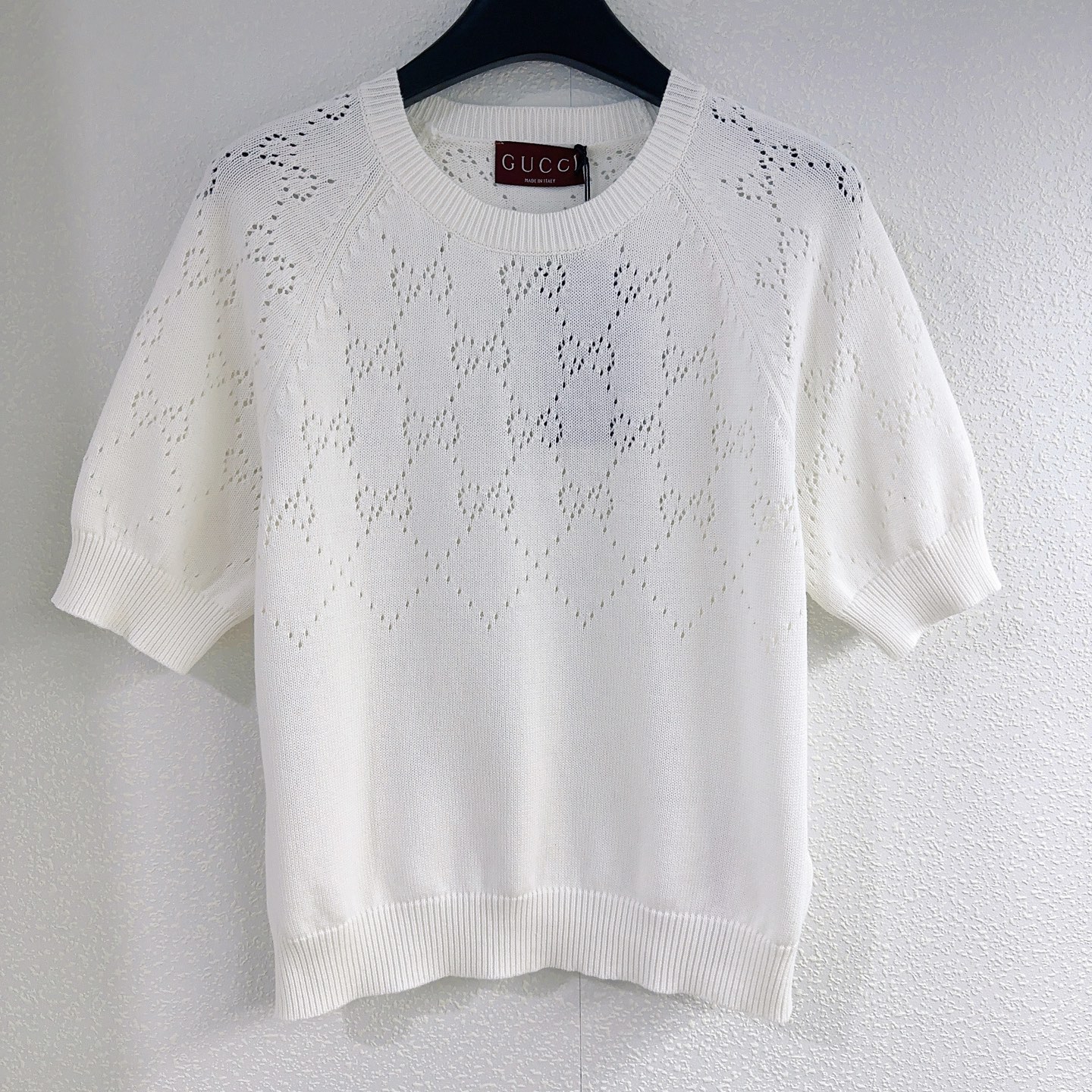GG25 Cutout Knit Short Sleeve