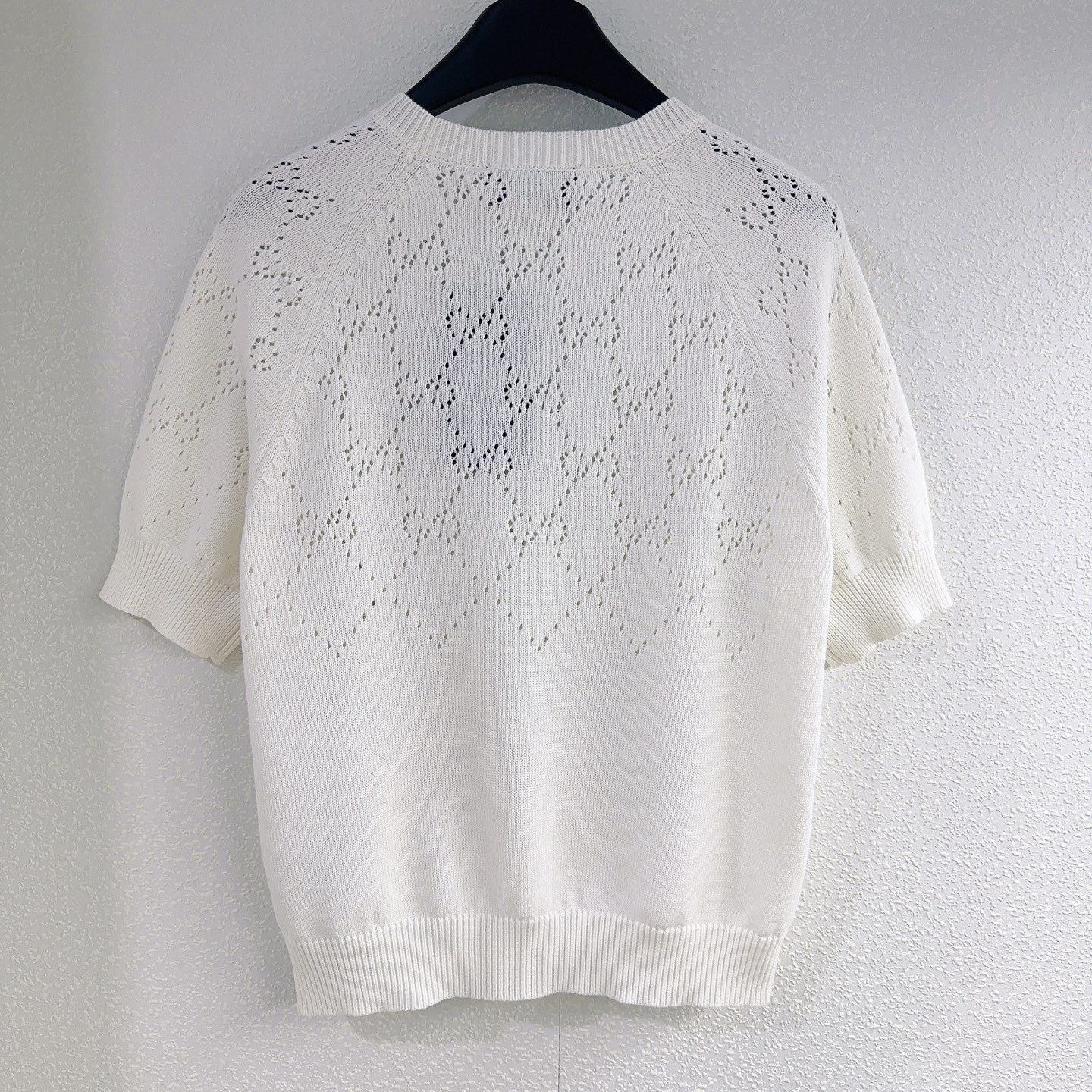 GG25 Cutout Knit Short Sleeve