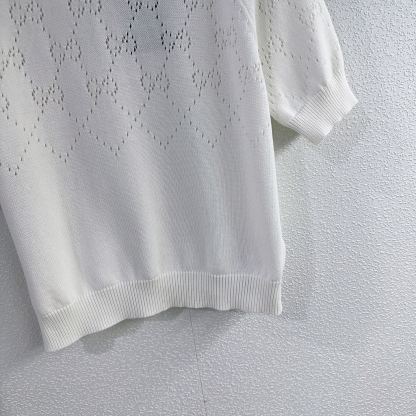 GG25 Cutout Knit Short Sleeve