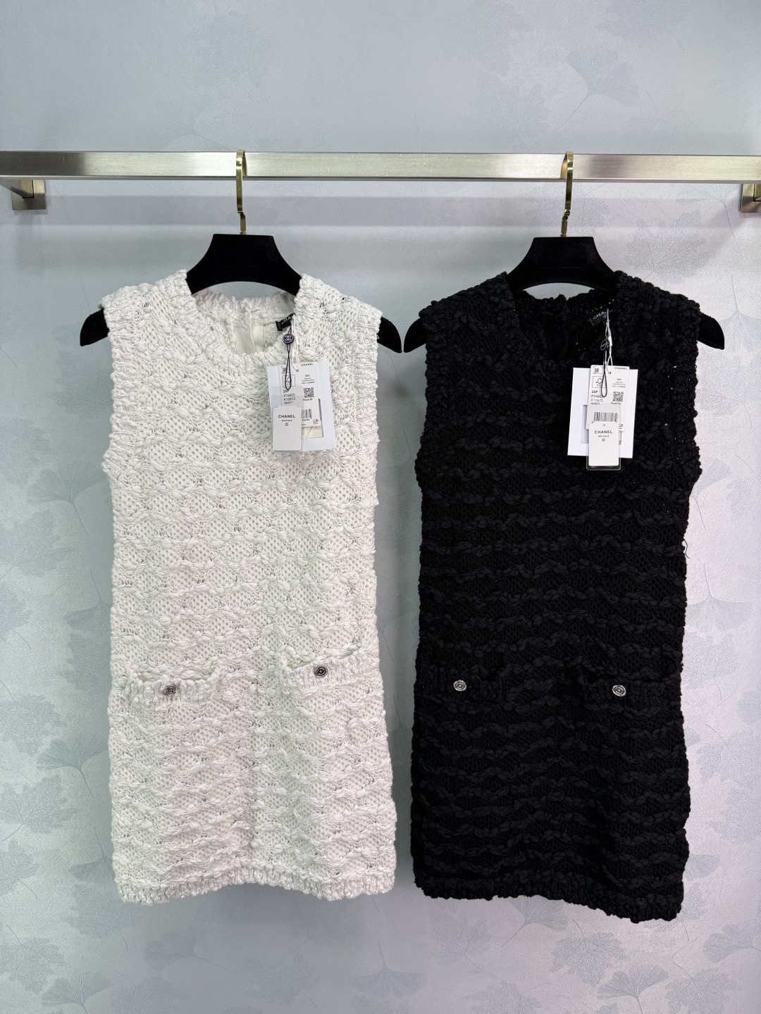 Chanl Three-dimensional hand-crocheted knit tank dress