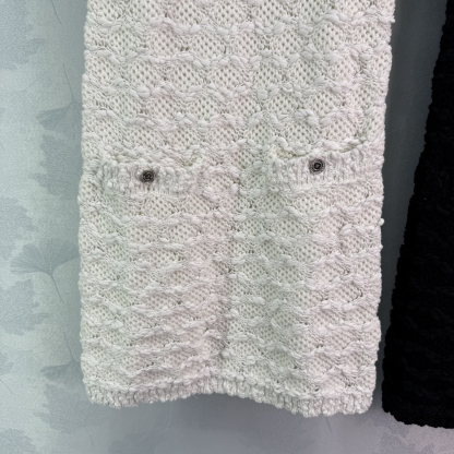 Chanl Three-dimensional hand-crocheted knit tank dress