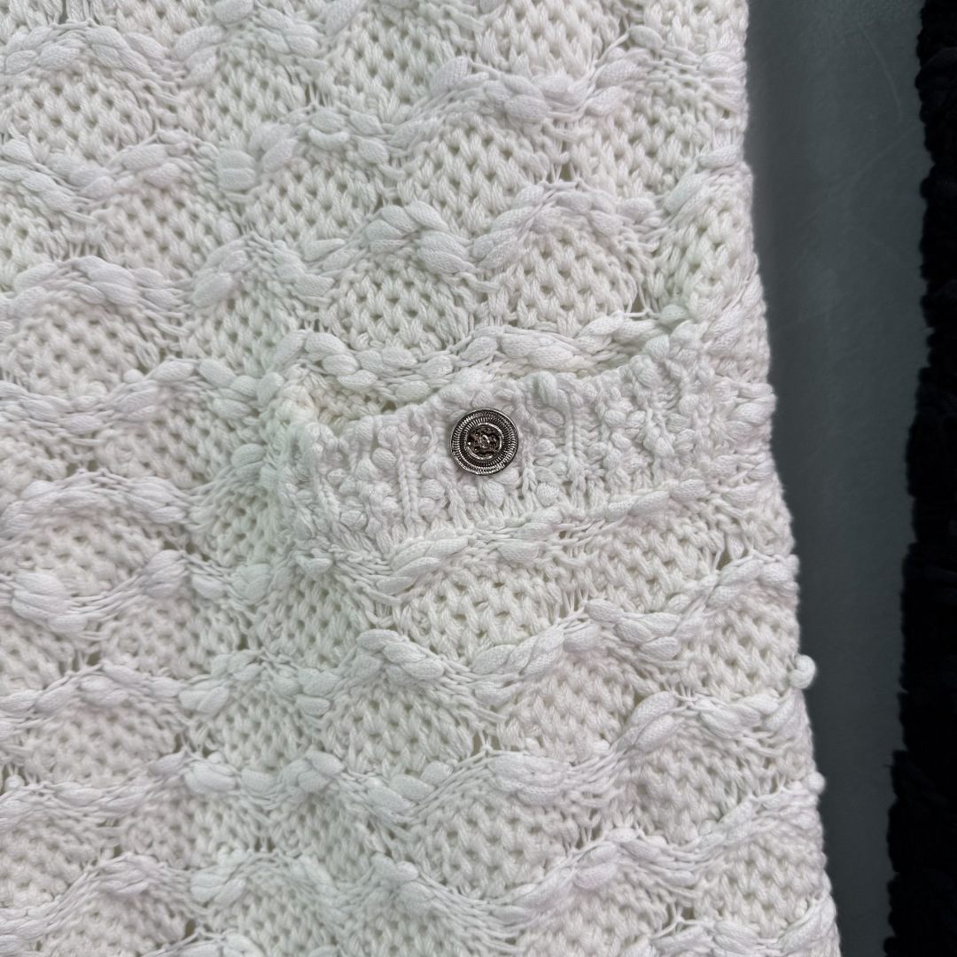 Chanl Three-dimensional hand-crocheted knit tank dress