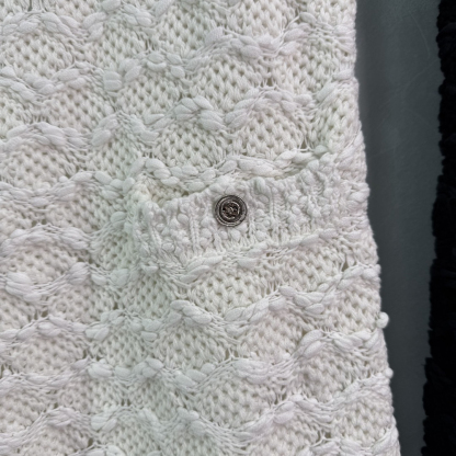 Chanl Three-dimensional hand-crocheted knit tank dress