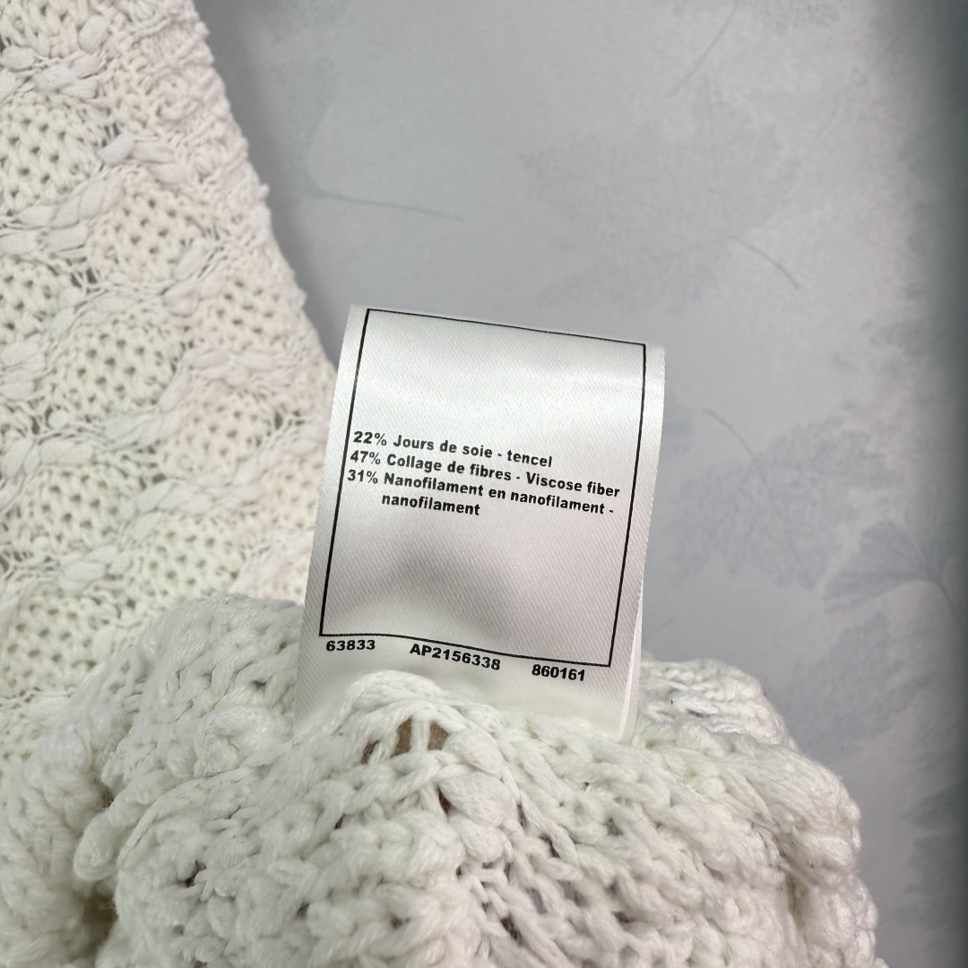 Chanl Three-dimensional hand-crocheted knit tank dress