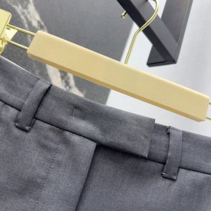 MIU suit with blue trimmed skirt