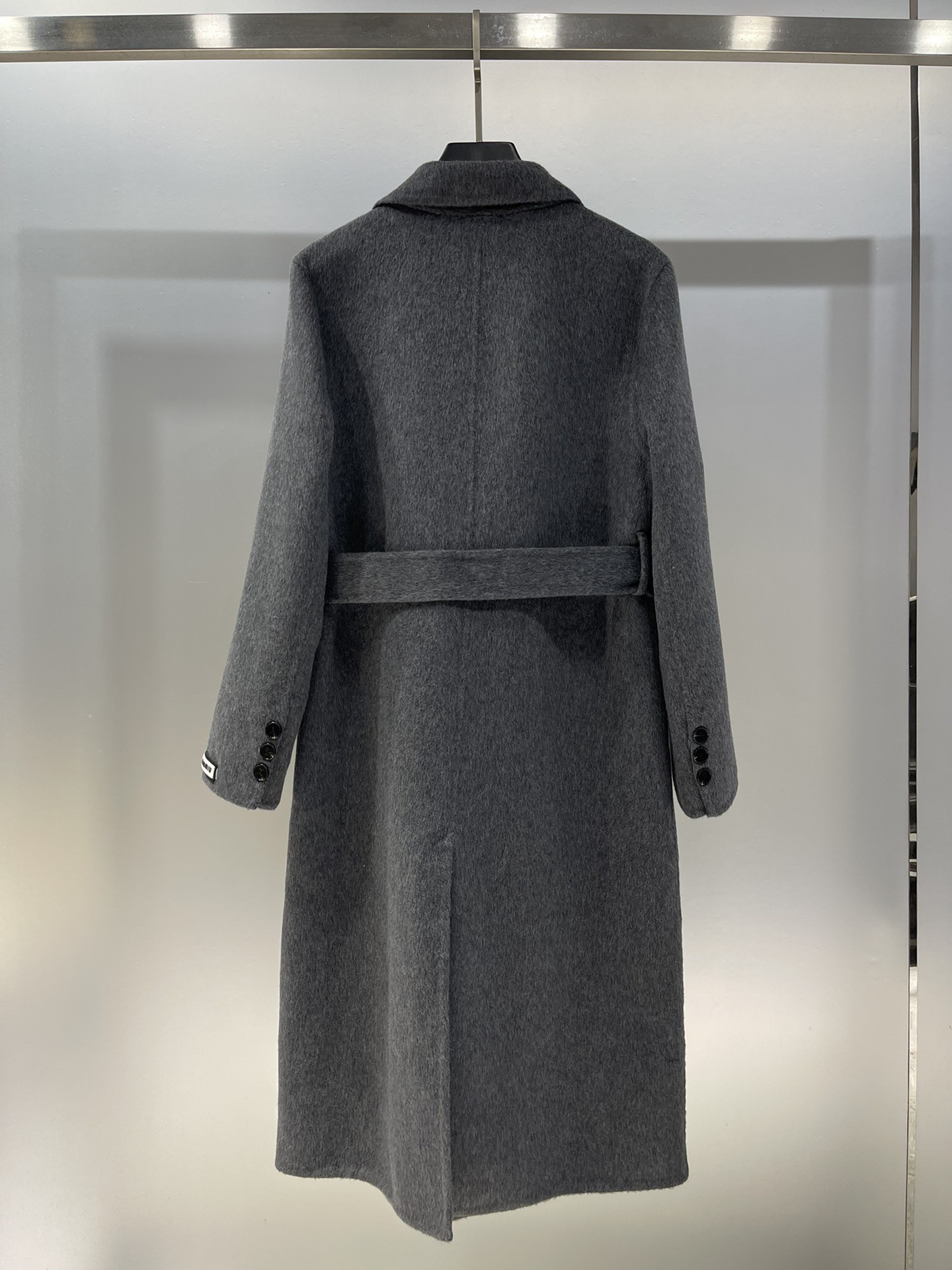 Miu three-dimensional logo tweed coat jacket