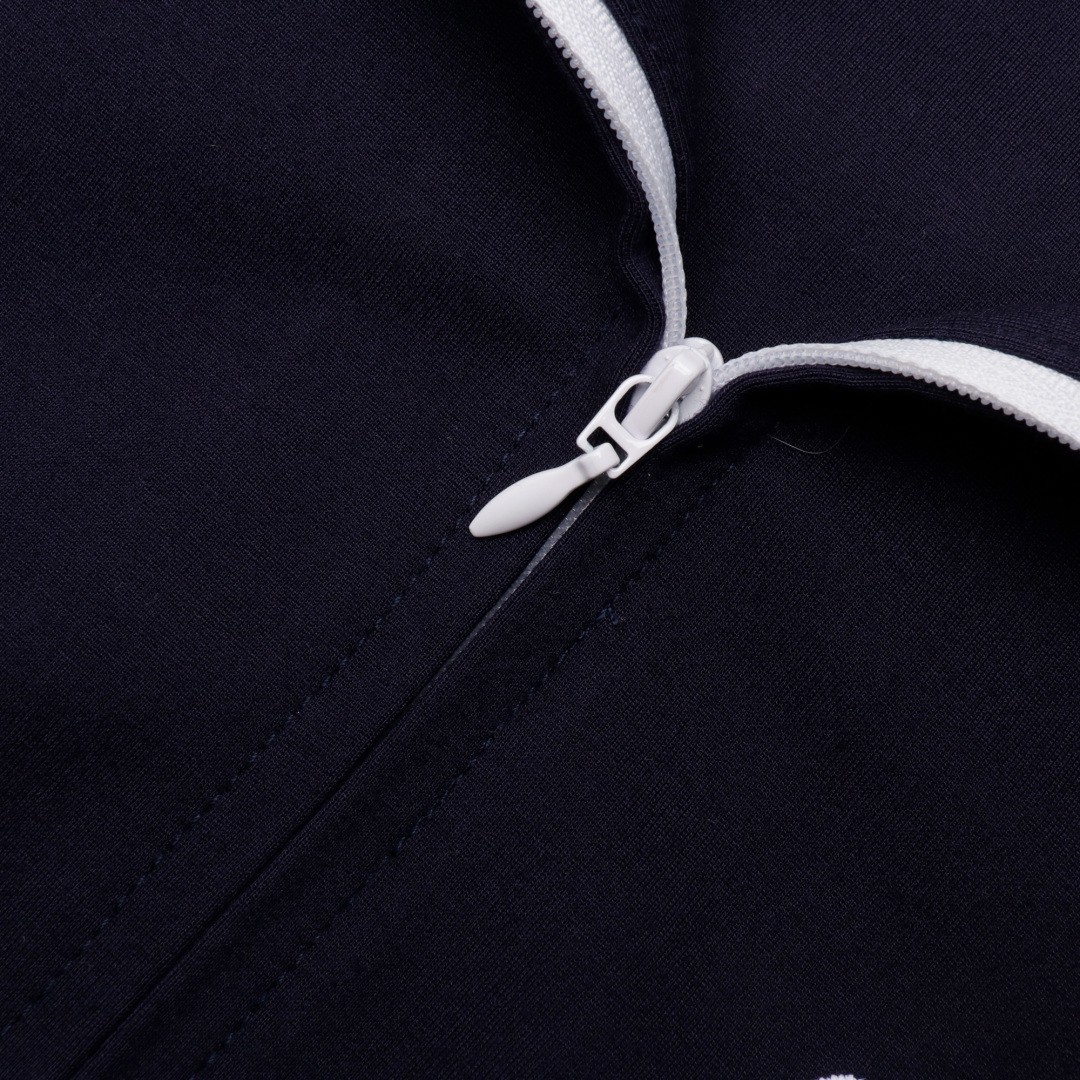 Miu Nylon Fleece Stand-Up Jacket Coat