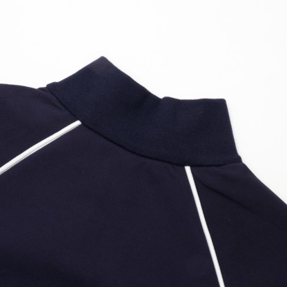 Miu Nylon Fleece Stand-Up Jacket Coat