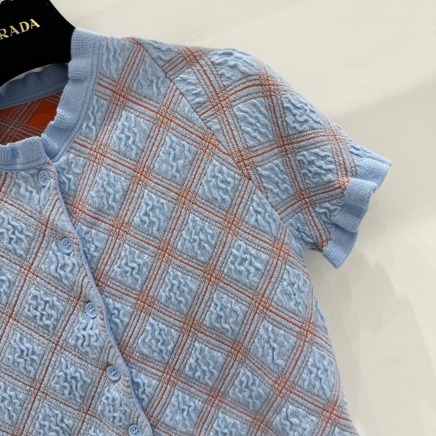 P Lattice Trimmed Knit Top