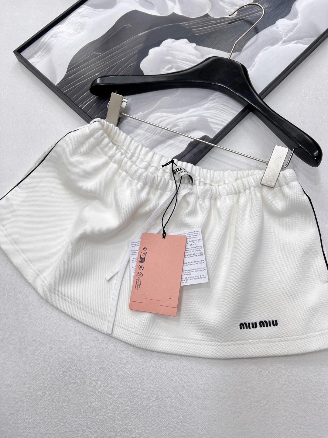 Miu White New Half Skirt