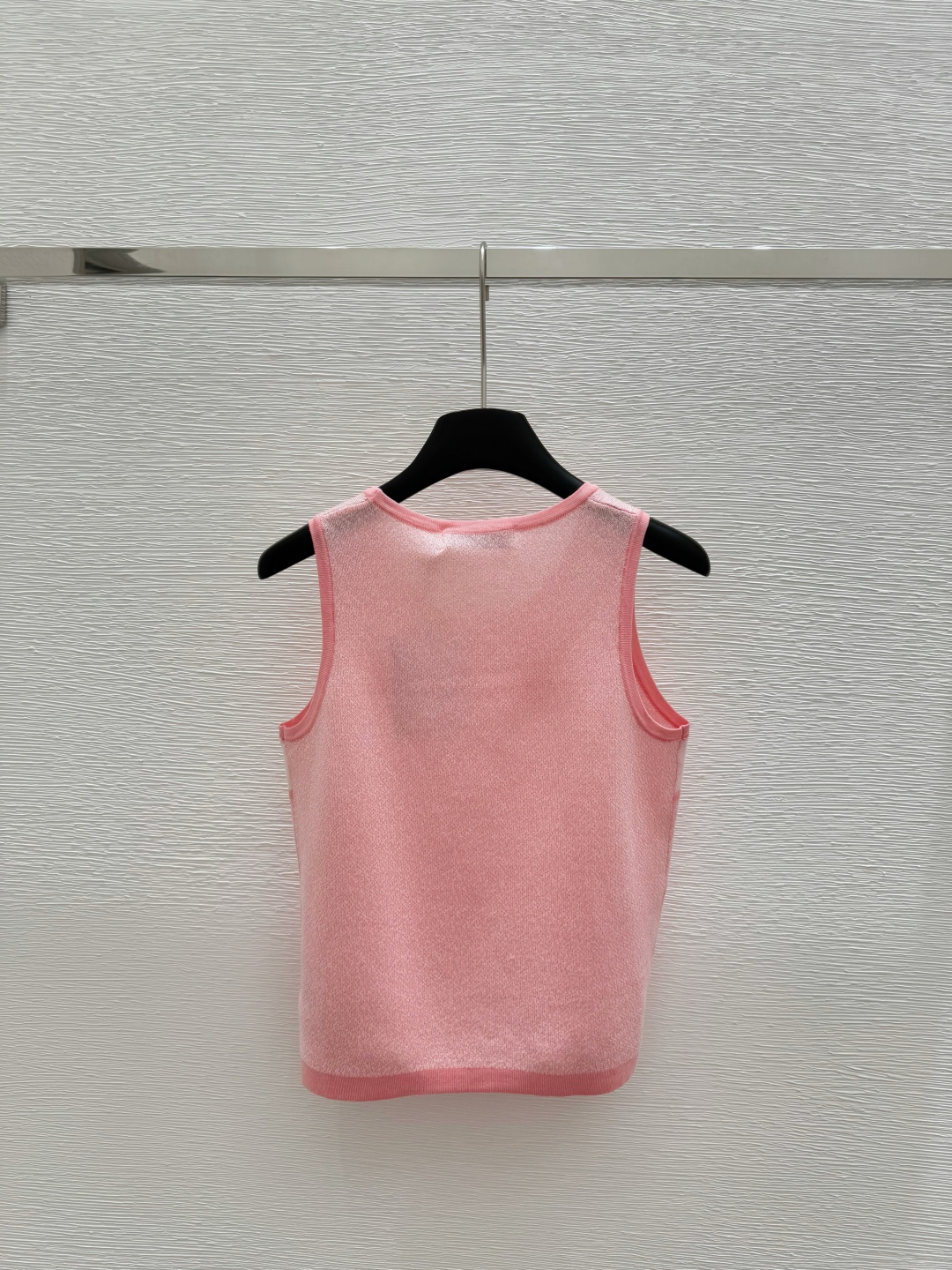 DIO25SS Crew Neck Colour Block Letter Knit Vest