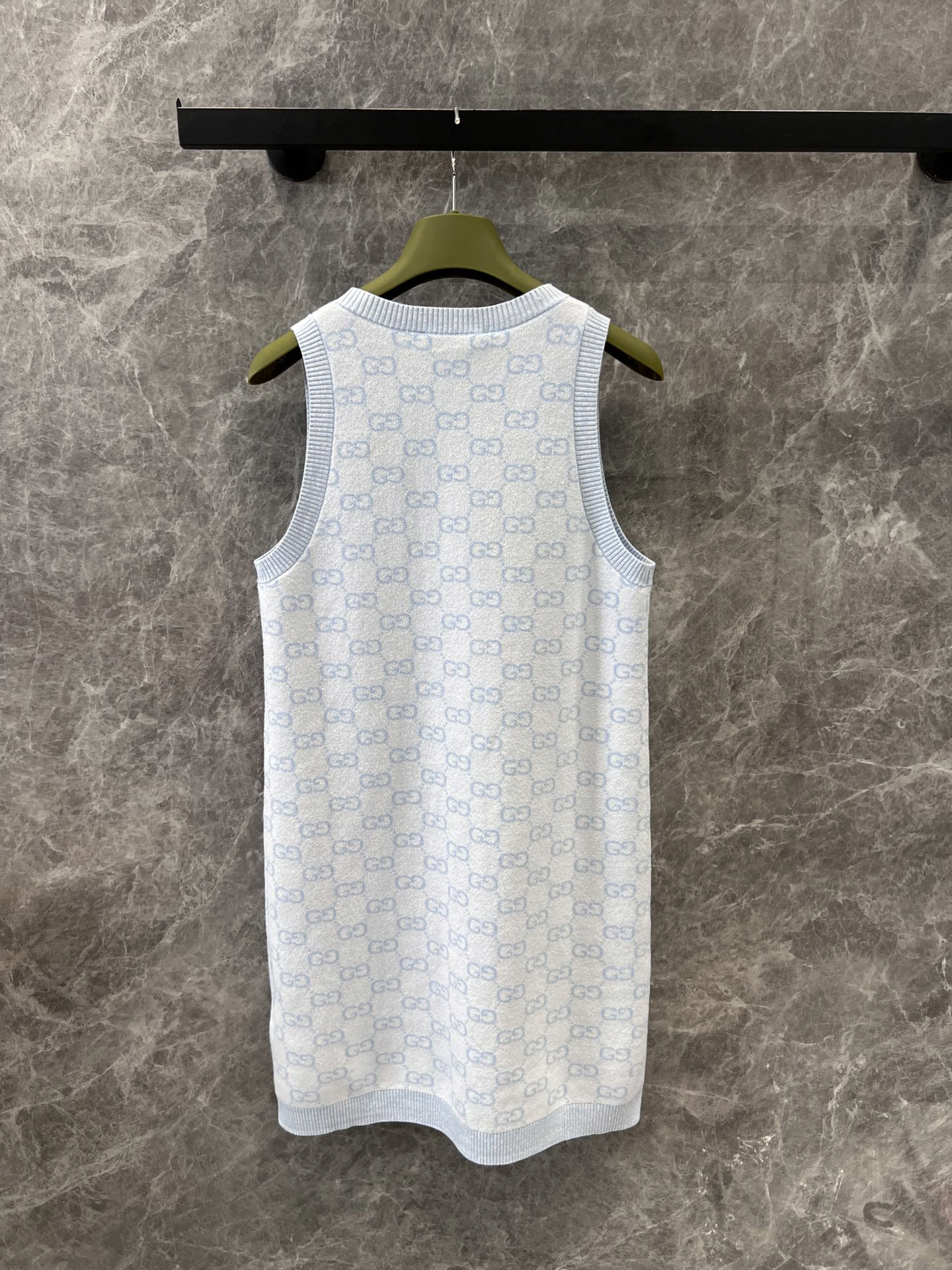 GUCC25SS Sleeveless Knit Vest Dress
