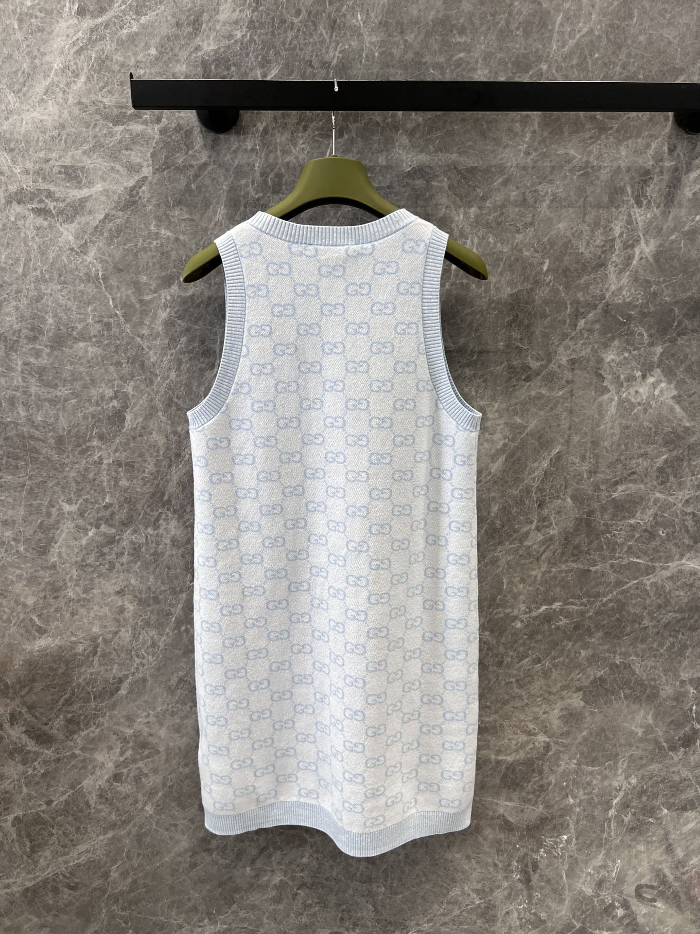 GUCC25SS Sleeveless Knit Vest Dress