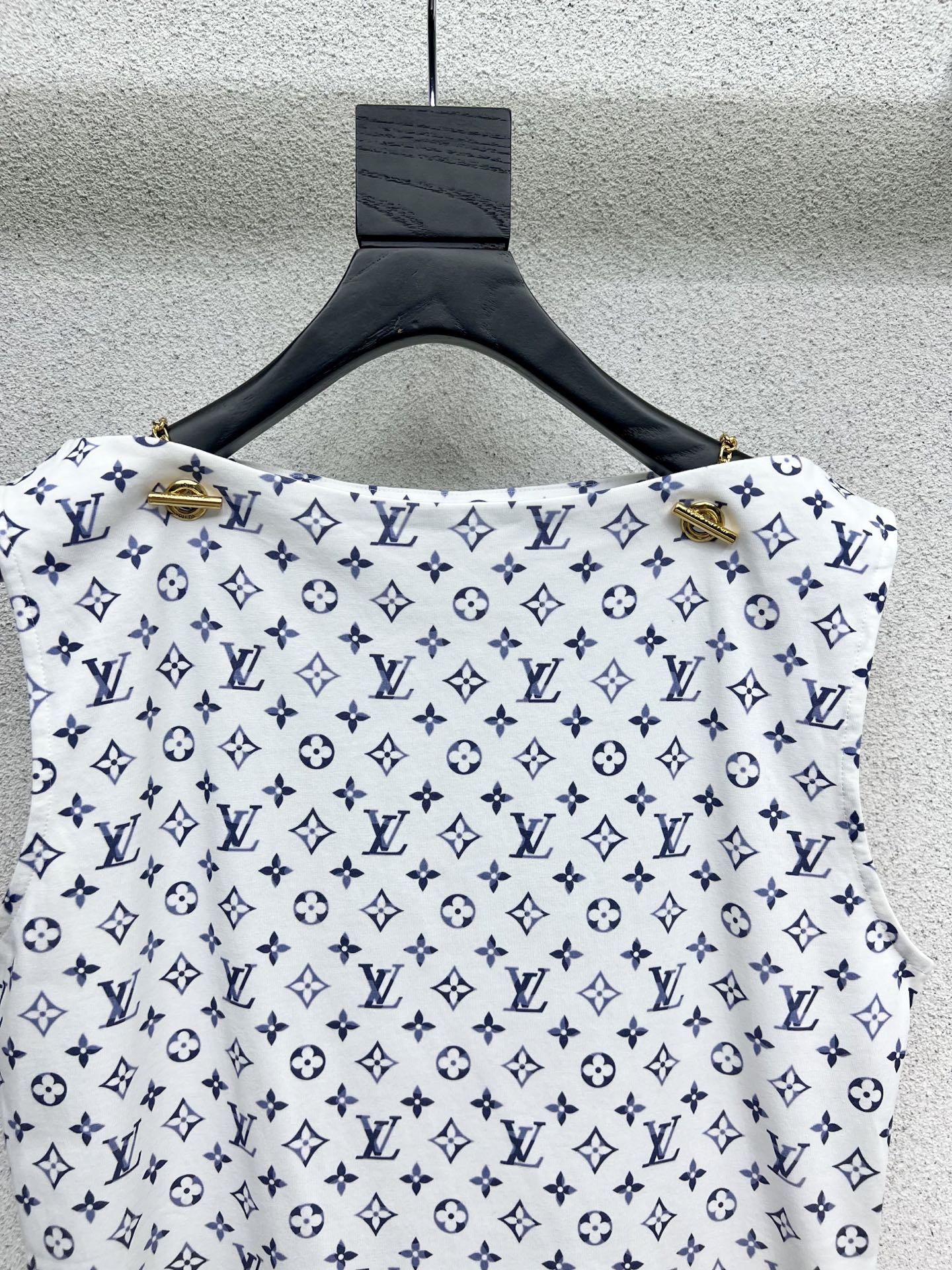 LOUIS VUIT25SS Old Flower Short Sleeve Dress