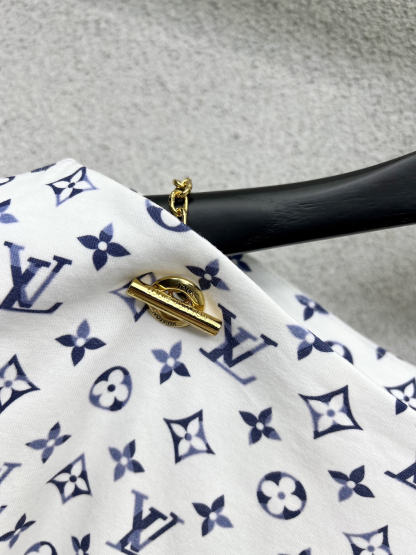 LOUIS VUIT25SS Old Flower Short Sleeve Dress