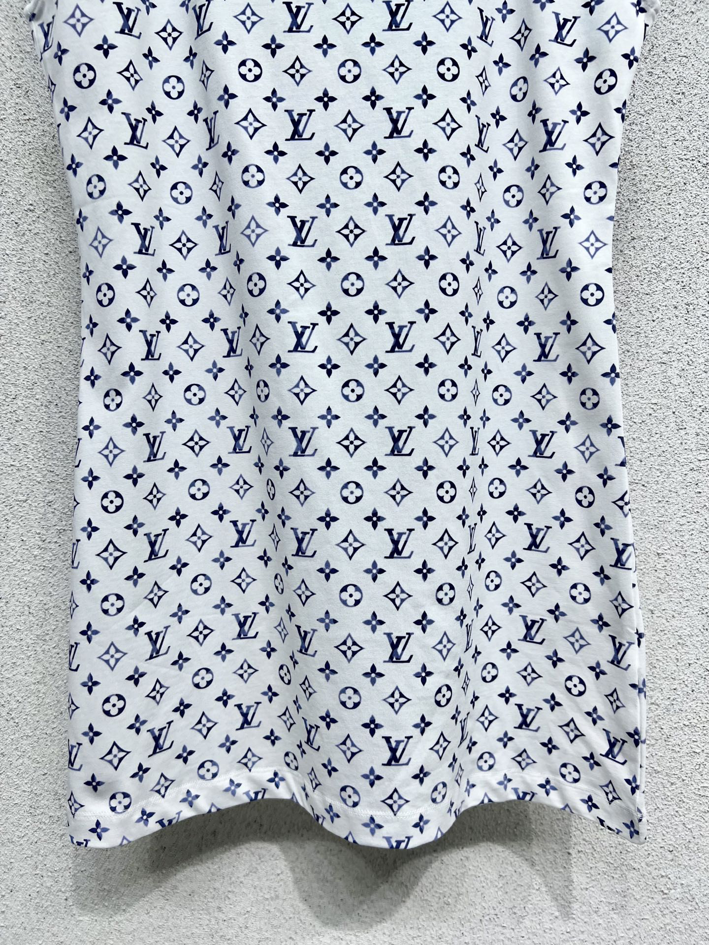 LOUIS VUIT25SS Old Flower Short Sleeve Dress