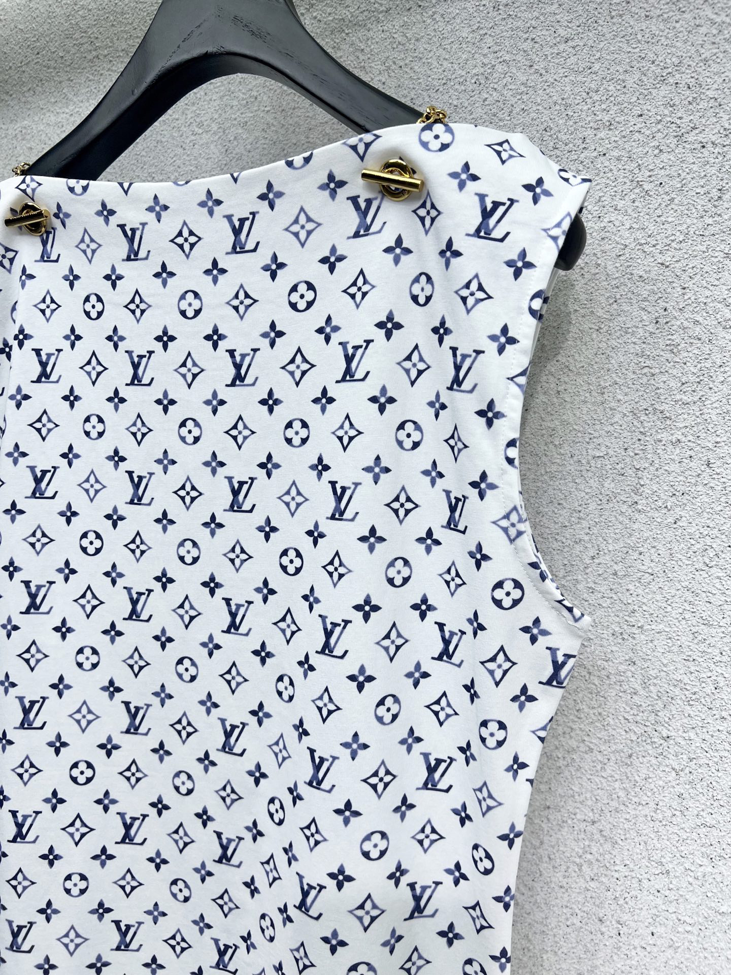 LOUIS VUIT25SS Old Flower Short Sleeve Dress