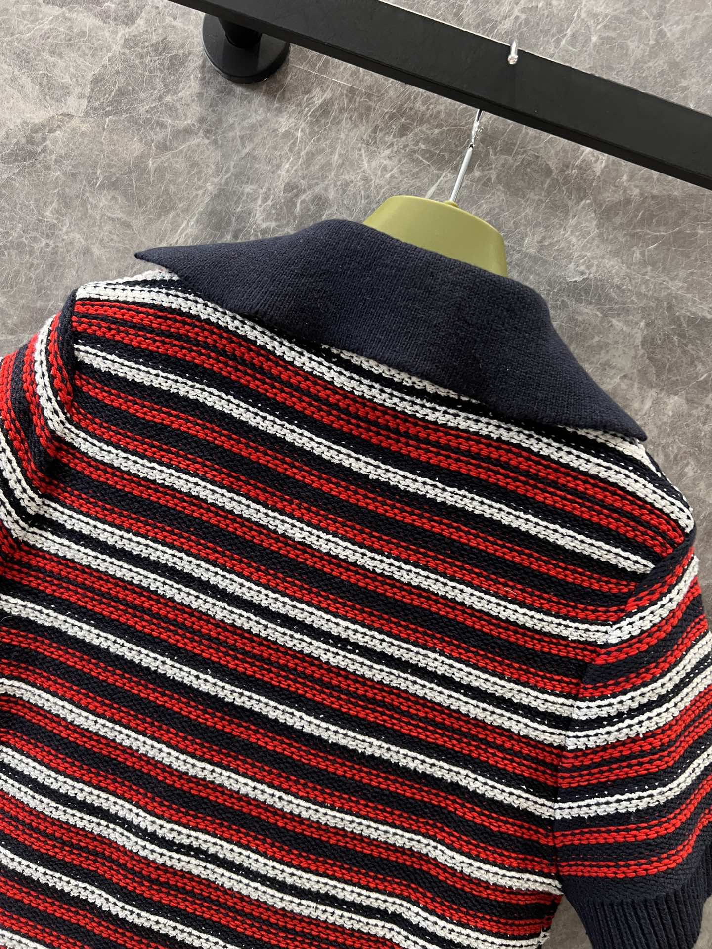 Gucc25SS vintage black, white and red colourway knit dress