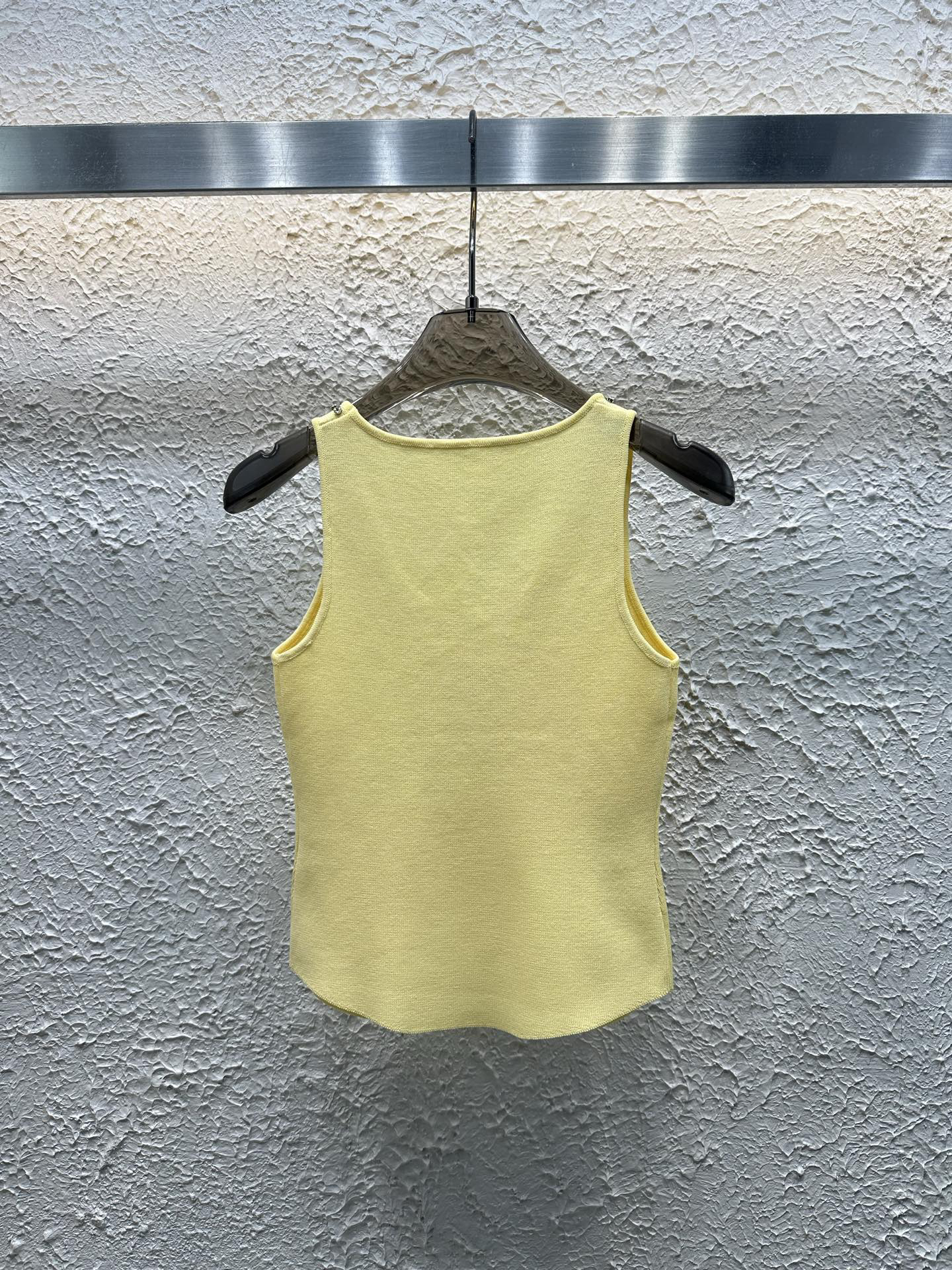 CHANE25SS Heavy Diamante Embroidery Monogram Vest