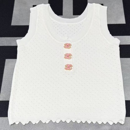 CHNEL buttoned knit vest