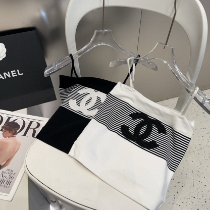 CHANE25SS Striped Vest