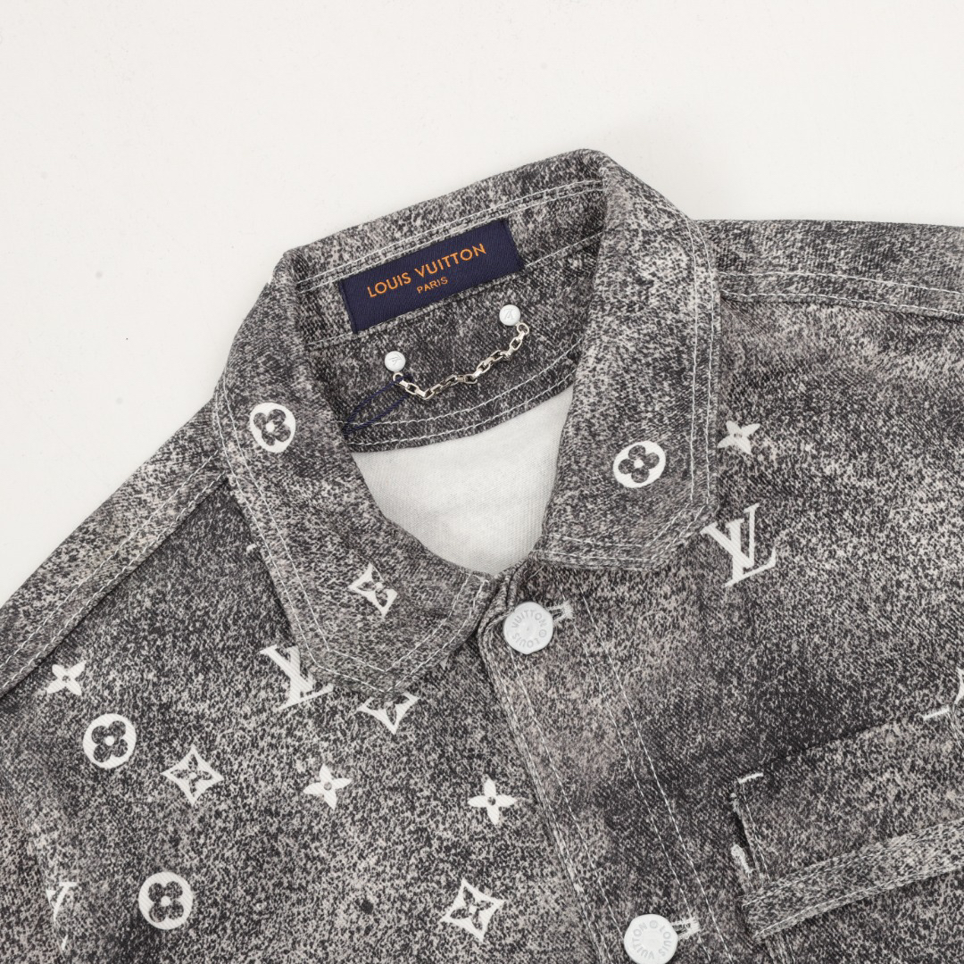 LU Star Rendered Aged Denim Jacket