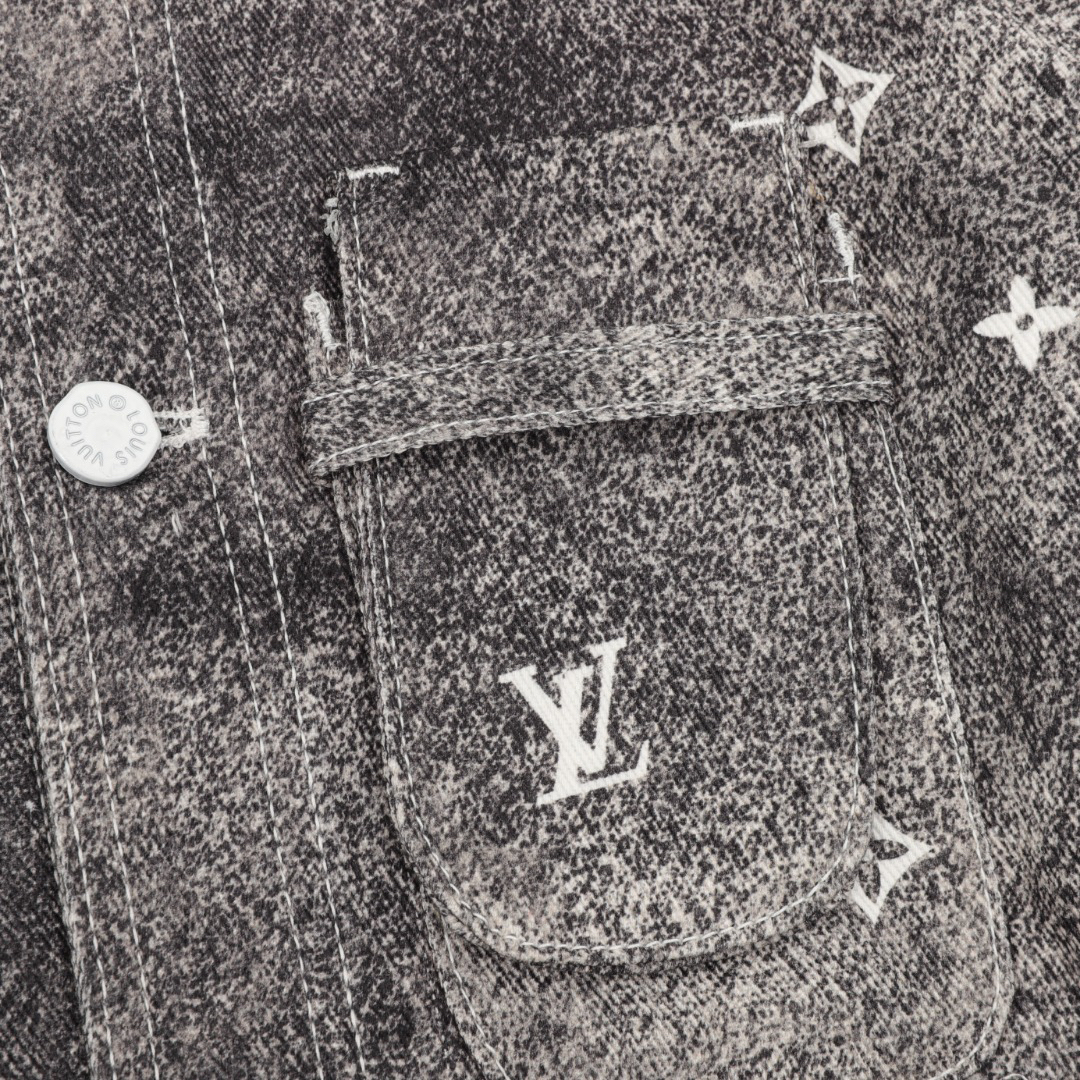 LU Star Rendered Aged Denim Jacket