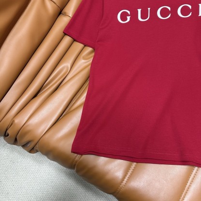 GG Round-Neck Printed Short-Sleeve T-Shirt