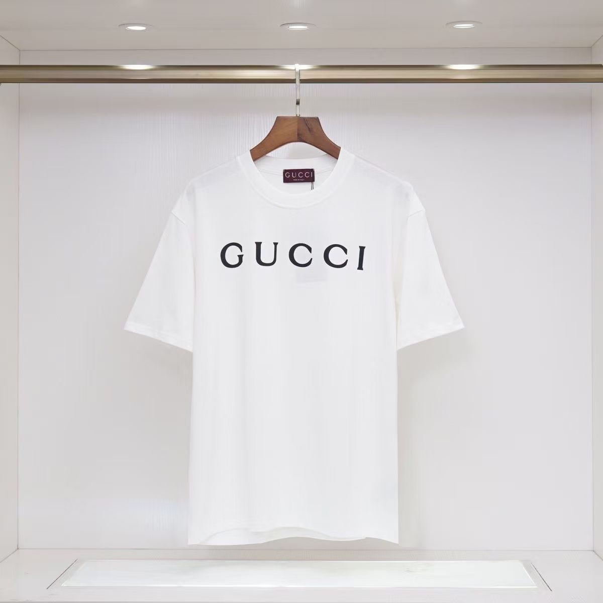 GG Round-Neck Printed Short-Sleeve T-Shirt