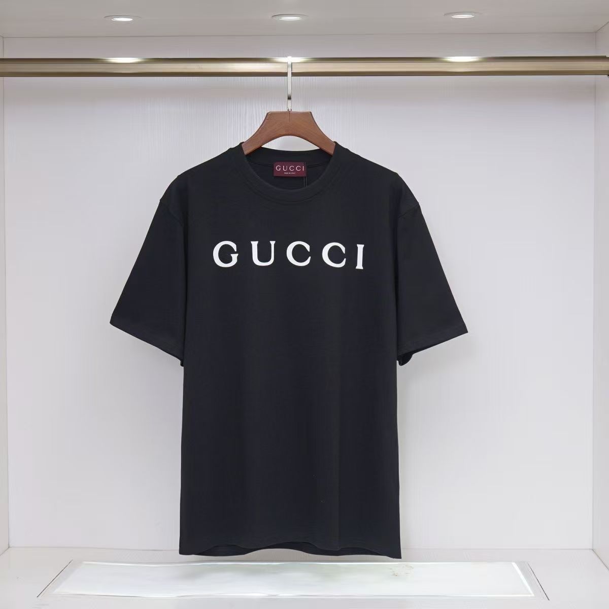 GG Round-Neck Printed Short-Sleeve T-Shirt