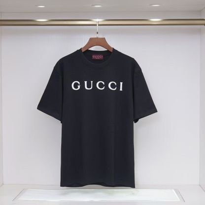 GG Round-Neck Printed Short-Sleeve T-Shirt