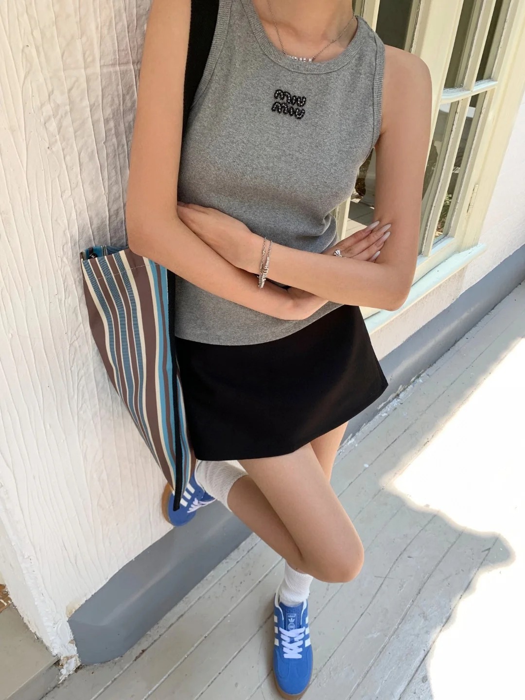 MIU25SS Monogrammed Embroidered Vest