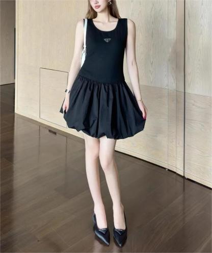 PRAD25SS Vest Patchwork Pod Dress