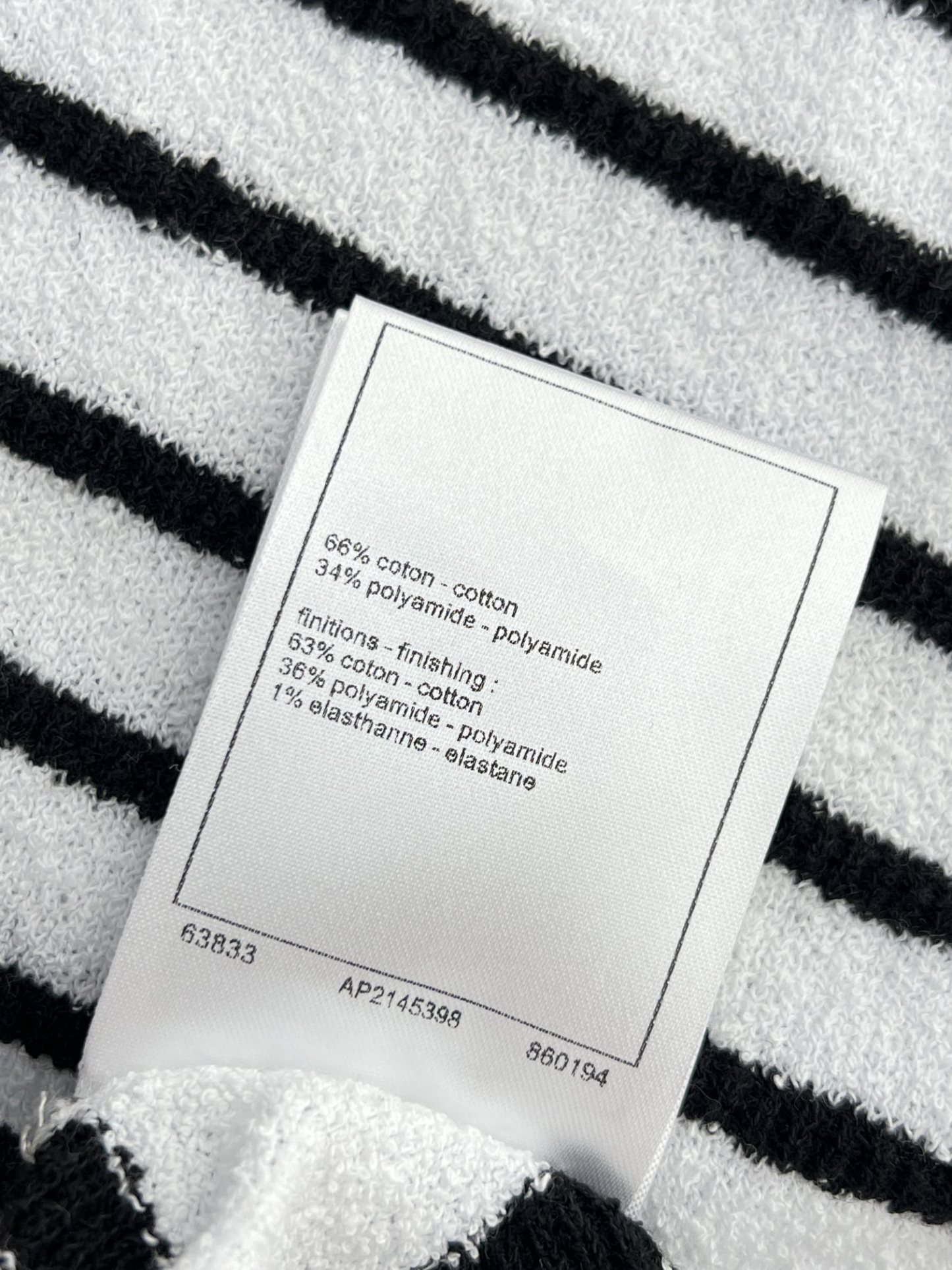 CHNEL pink and black striped color clash dress