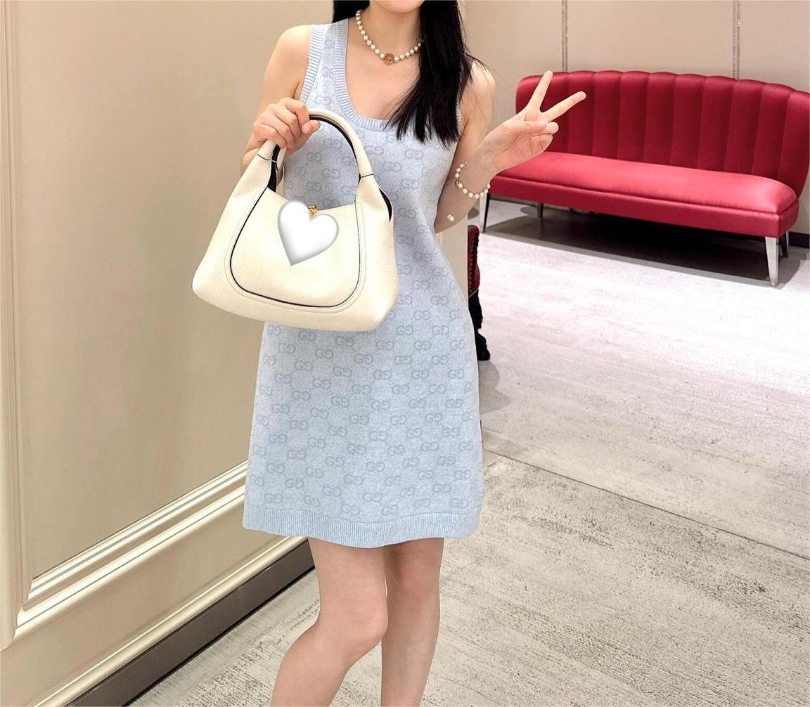 GUCC25SS Knitted Tank Dress