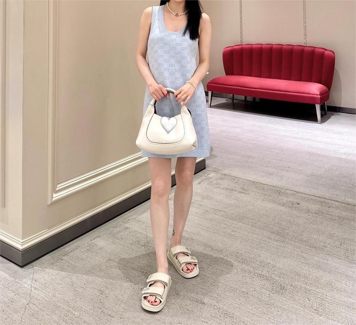 GUCC25SS Knitted Tank Dress