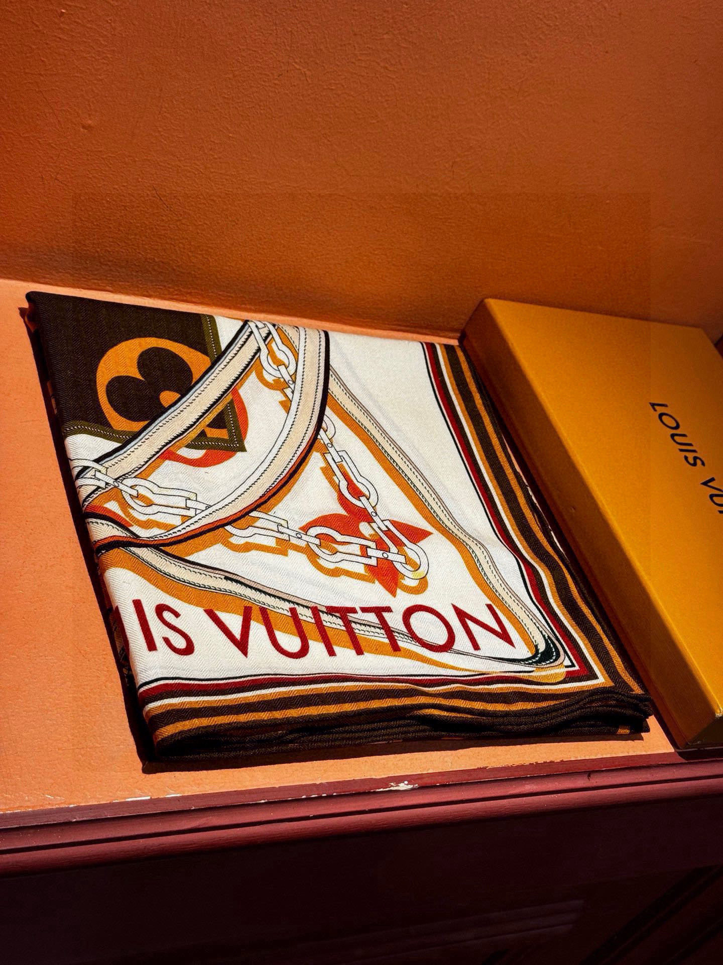 Louis Vuit Velvet Square Scarf