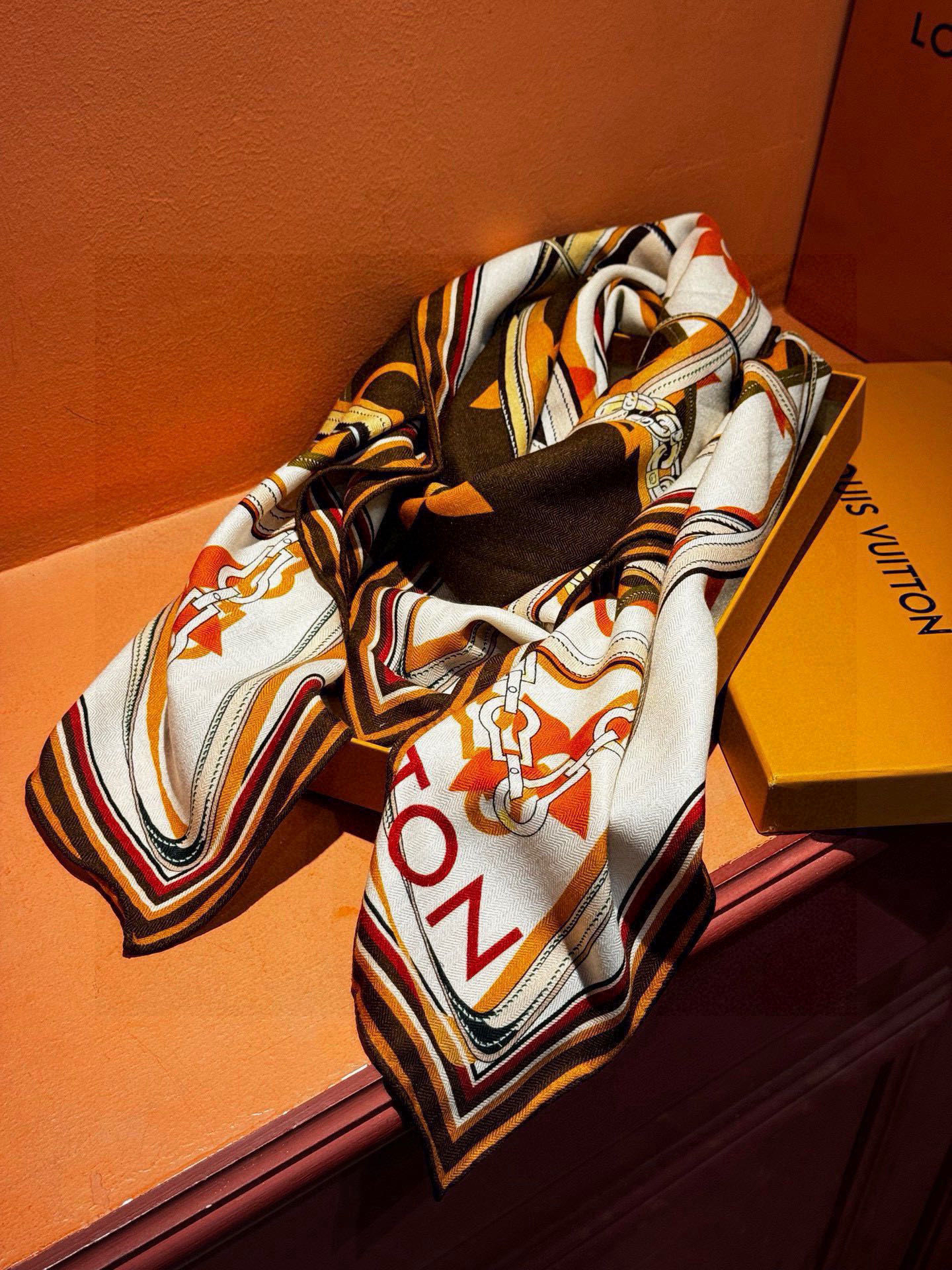 Louis Vuit Velvet Square Scarf