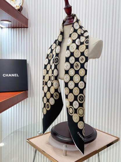 CHANE Colour Block 90x90cm Twill Silk Square Scarf