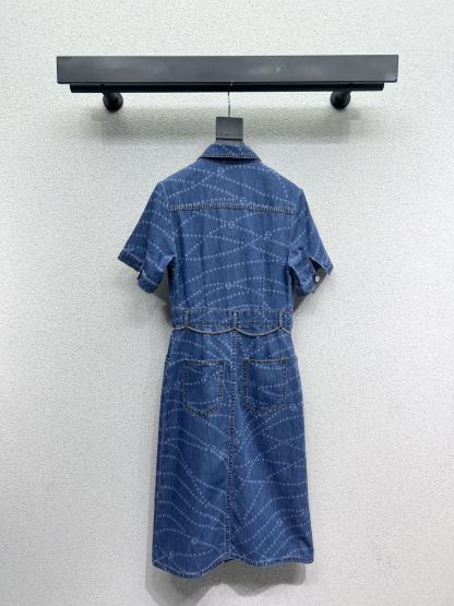 CHANE Denim Short Sleeve Dress