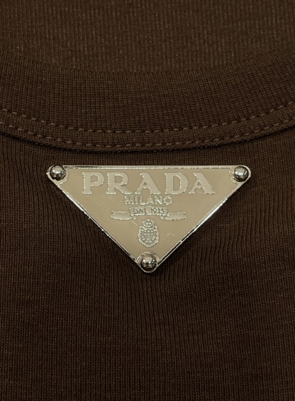 PRAD25SS Classic Threaded Peplum Triangle Label Vest