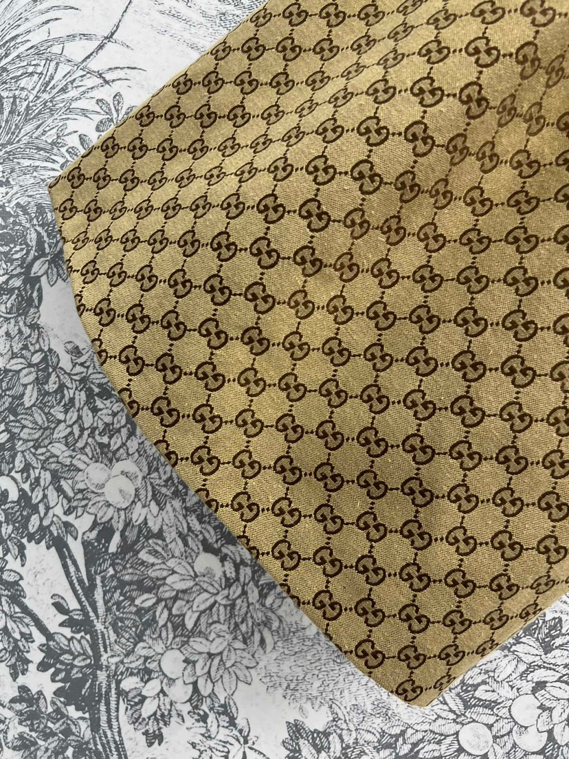 GUCC25SS Round Neck Short Sleeve Straight Dress